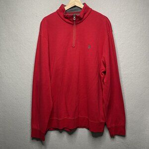 POLO RALPH LAUREN Luxury Quarter-Zip Pullover Men's Size XL Red